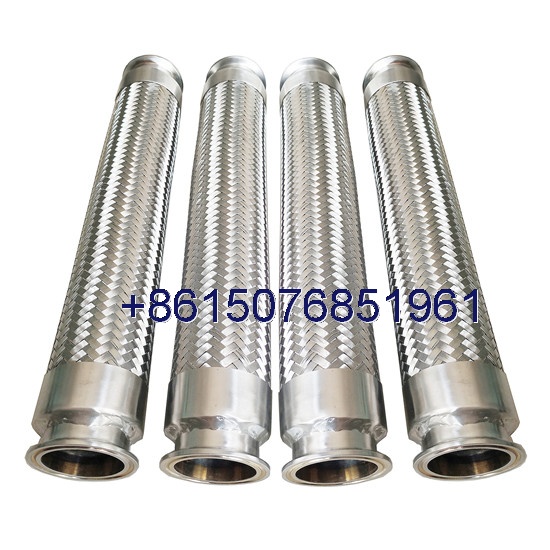 PTFE lined sanitary tri clamp flexible hoseDING HONG INDUSTRIAL