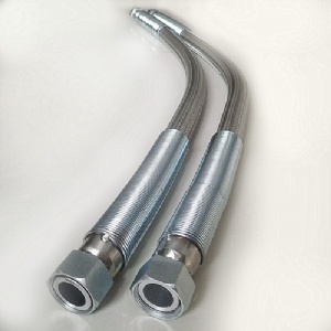 SS braided flexible metal hose with spiral wire
